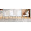 Ensemble de 4 chaises de salle à manger argentées et blanches de 37 pouces de hauteur: dossier ergonomique en polyuréthane, combinant confort et style. Mélange parfaitement confort et élégance, ajoutant plus de confort et de style à l'heure du repas.