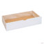Lit plateforme en bois grand avec tête de lit, tablettes et 4 tiroirs (lit)