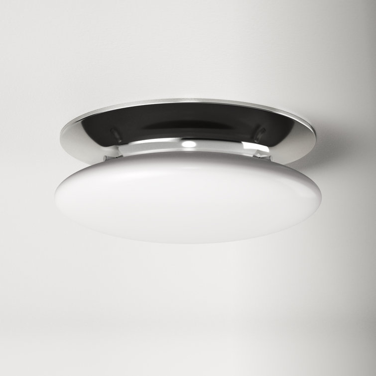 Alexander Single Light Glass LED Flush Mount