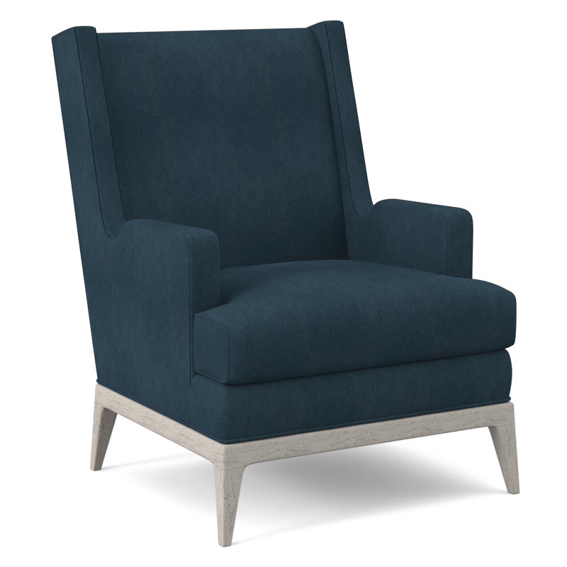 Cooper Upholstered Wingback Chair, Margaret Lagoon, Bisque