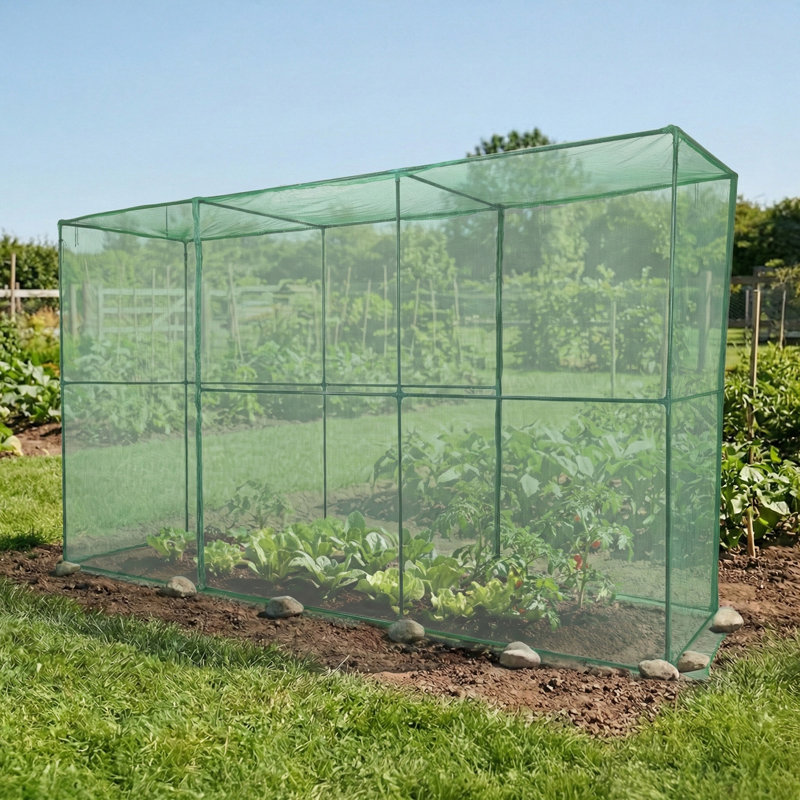 Tente de protection contre les plantes avec fermeture à glissière pour plantes, 12 x 4 x 6