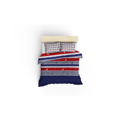 Caldecott Striped Duvet Cover Set with Pillowcases Included