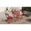 Ensemble bistro 3 pièces de table ronde pliable et chaises
