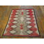Whimsical Tribal Geometric Antique Flatweave Navajo Native American Kilim Rug