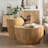 Ceferino Coffee Table,Bucket Shaped Storage Table,Wood Frame-1026736424-1053340087