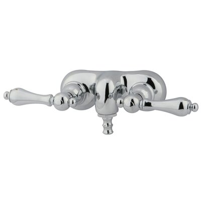 Hot Springs Double Handle Wall Mounted Clawfoot Tub Faucet -  Elements of Design, DT0421AL