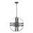4 - Light Galvanized Chandelier