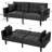 Twin 68" Wide Tufted Back Convertible Sofa