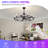 41-Inch Wagon Wheel Chandelier Fan-1276175866