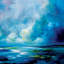 «Blue Velvet», impression sur toile tendue-72556620-72556618-72579061