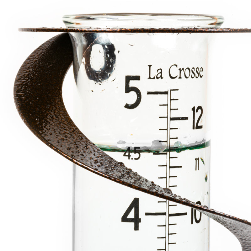 Helix Garden Metal Rain Gauge