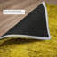 Tapis monochromatique abstrait à poils longs de qualité supérieure lavable à la machine ADS554-571078038-571078043