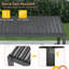 Pergola solaire à persiennes à DEL, pergola d'extérieur avec lumières à DEL et pergola en métal à toit rigide avec toit réglable-122500659