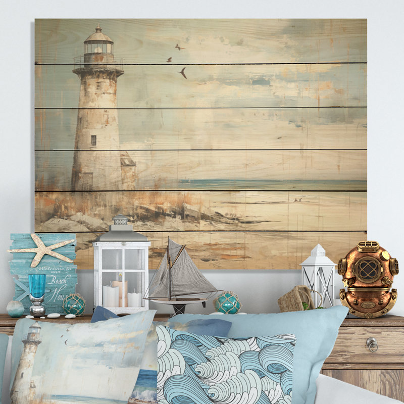 «Horizon I», art mural sur bois de pin naturel, H 24 po x l 32 po