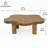 Cloud-Shaped Coffee Table with Tree Knot Pattern – 40”