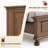 3-Piece Classic Solid Wood Bedroom Set,Includes 65" H King Size Bed And Two Nightstands,Light Brown-957545160-957545163