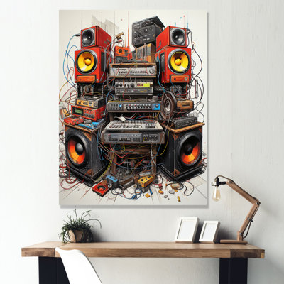 Schéma d'un plateau tournant sur toile