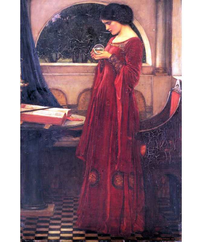 Crystal Ball, 24" H x 16" W