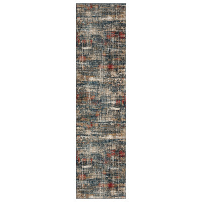 Holbeach Abstract Area Rug in Blue/Beige