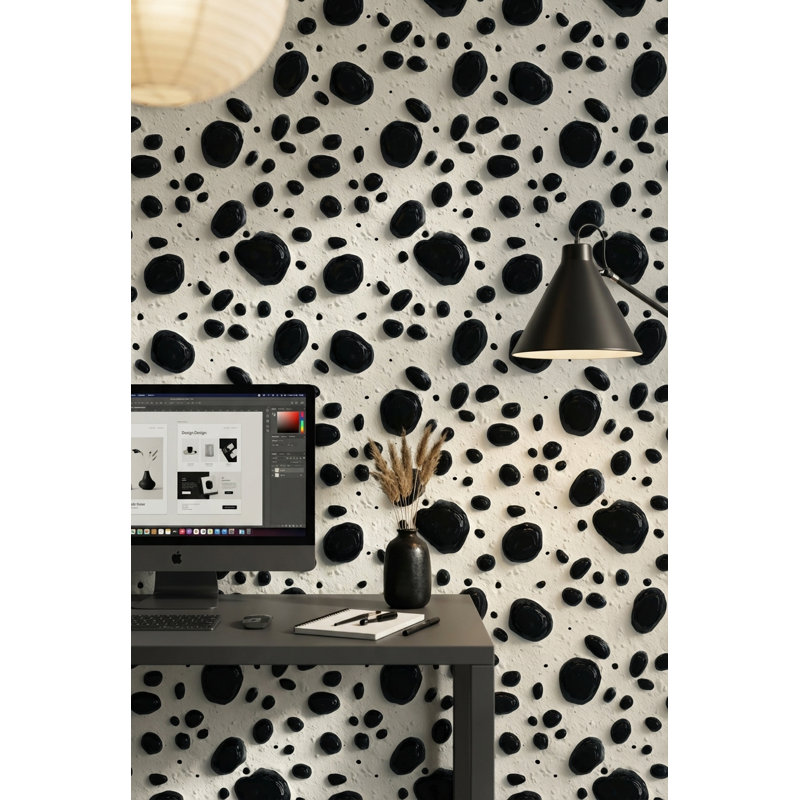 Papier peint sur fond blanc