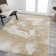 Coban Abstract Two-Tone Modern Orange/Beige/Cream Rug