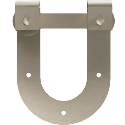 Premium Horseshoe Roller Hanger Standard Single Barn Door Hardware Kit