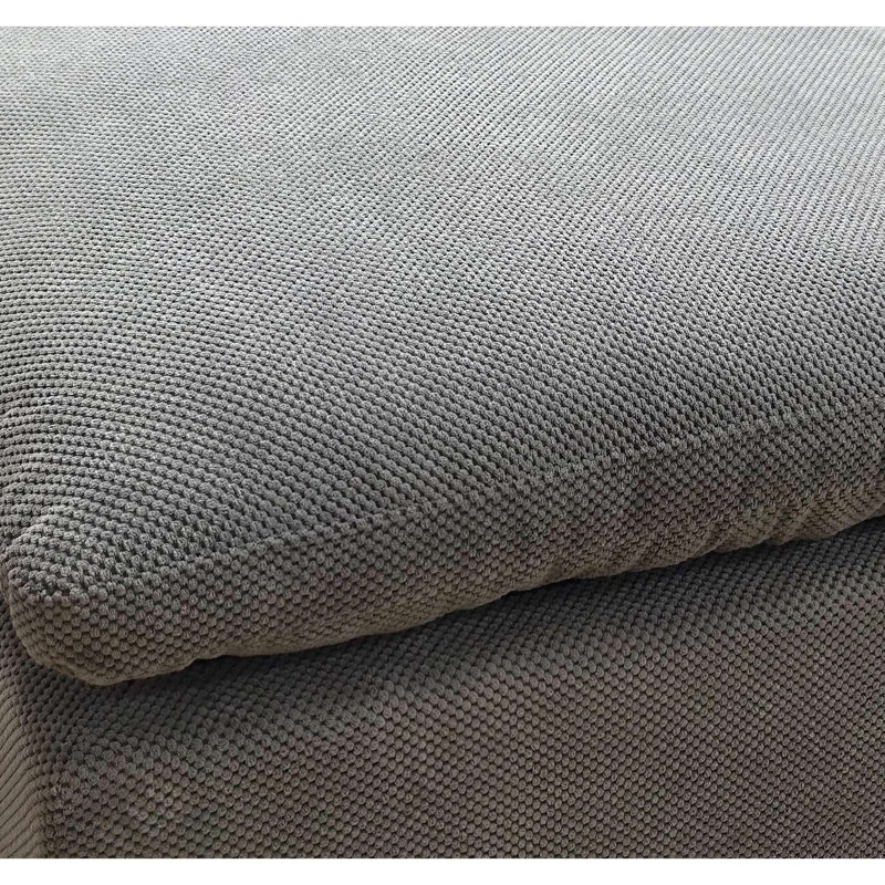 Repose-pieds pleine compression Coffee Bean Like Upholstery, Gris clair