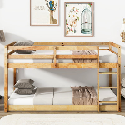 Lit mezzanine en bois d'hévéa massif - et construction durable pour votre chambre à coucher