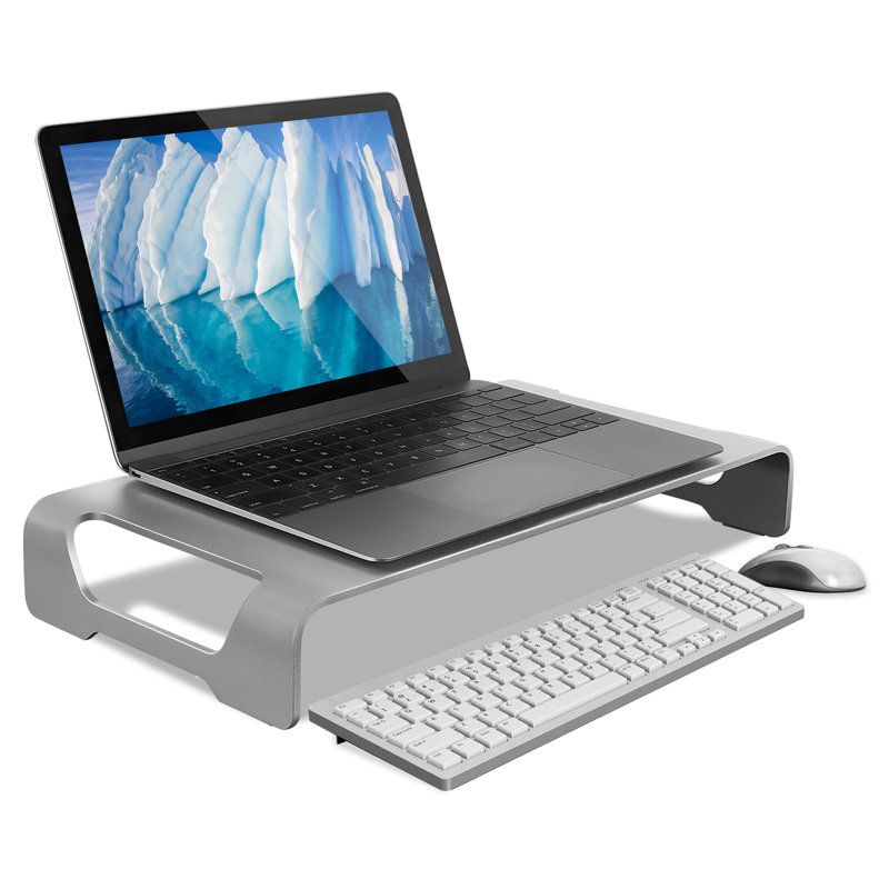 Monitor Stand For Imac - Wide Unibody Monitor Riser - Metal Monitor Stand Desktop Organizer With Keyboard Storage - Universal Desktop Monitor Riser For PC, Imac, Macbook, Laptop