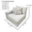 Canapé modulaire réversible Durango Pewter