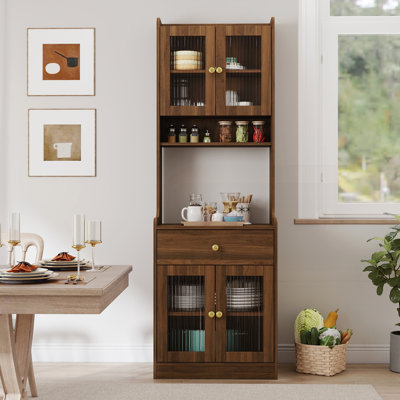 Kitchen Pantry Hutch Storage Cabinet