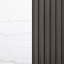 Table basse à plateau rond en marbre blanc et gris anthracite Sennewald L 35,0 po x l 35,0 po x H 15,5 po