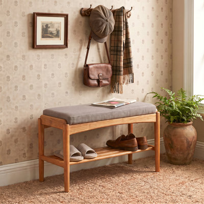Solid Cherry Shoe Bench