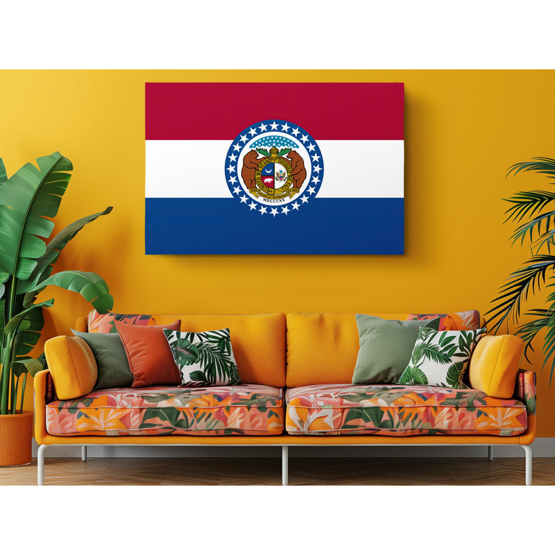 «Missouri State Flag», impression sur toile tendue, L 60 po x H 40 po
