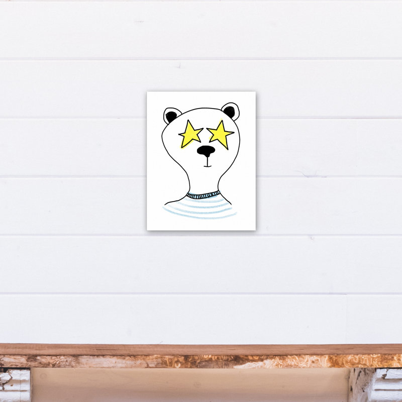 Art sur toile panda superstar Spears, H 10 po x l 8 po x P 1,25 po, Toile tendue