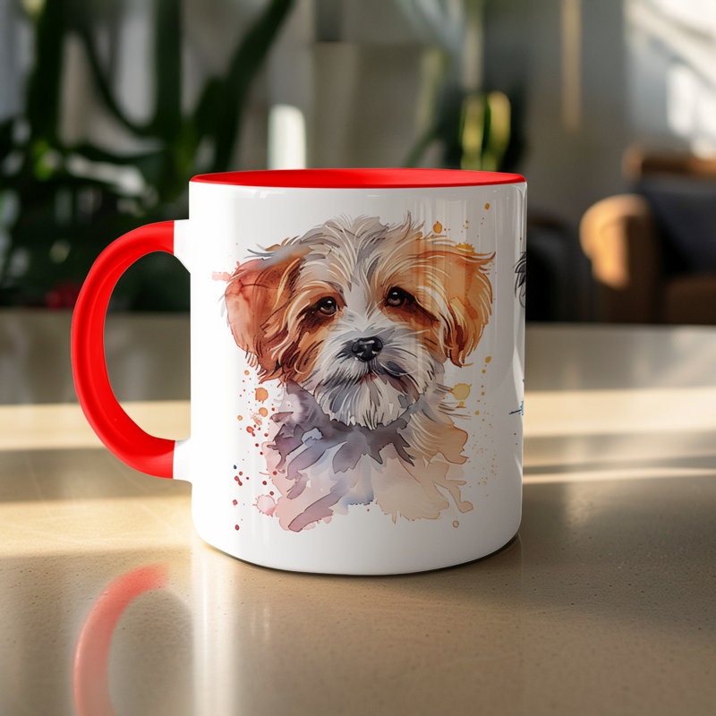 Ceramic Coffee Mug, 2, Red