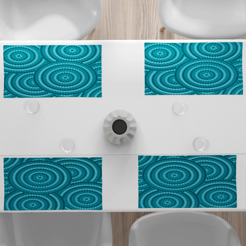 Polyester Geometric Rectangle Placemat