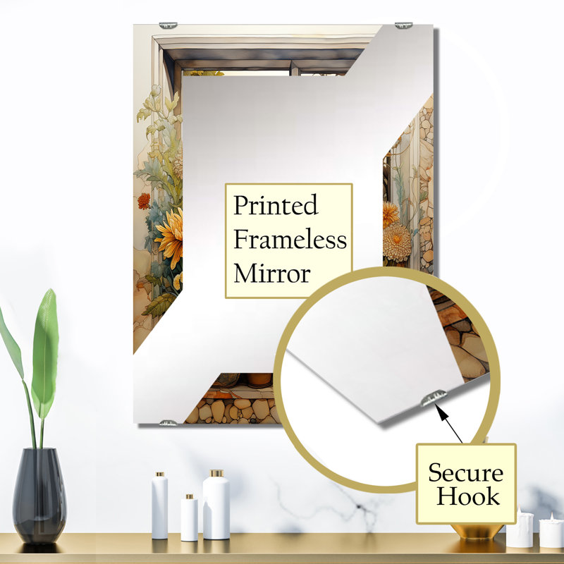 Azelle - Miroir de fenêtre mural MIR134039, 32 po x 24 po
