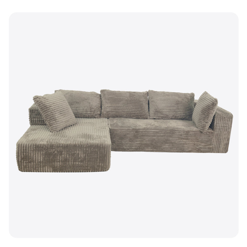 Canapé modulaire Compress, Gris antique