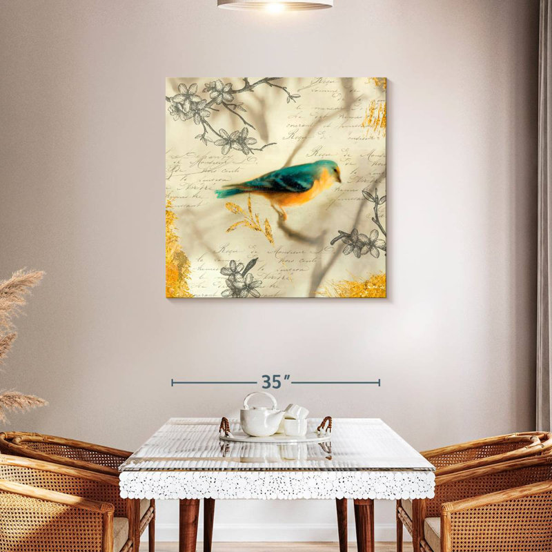 Brampt Backyard Birds I, 36" H x 36" W