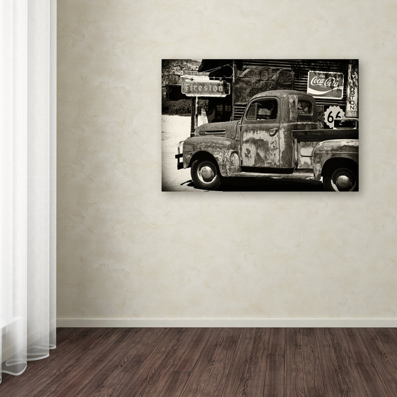 « us truck », reproduction de photo sur toile tendue, H 30 po x l 47 po x P 2 po