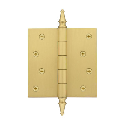4'' x 4'' Brass Butt Bearing Hinge