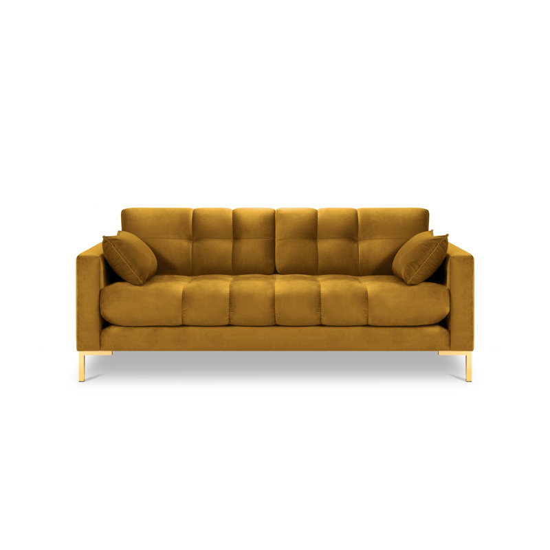 Adoraim 3 Seater Sofa, Yellow, Gold