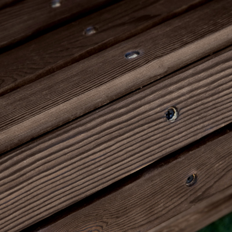 Chaise Adirondack en bois massif Navasota, Brun