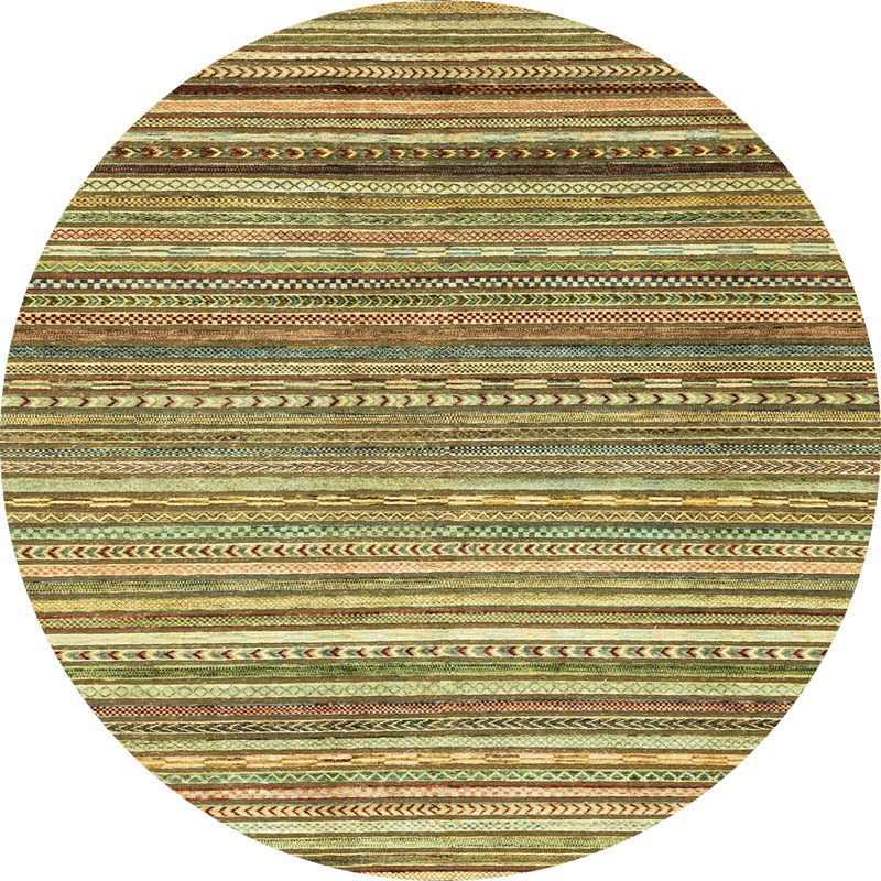Abstract Indoor Rug, Round 8'
