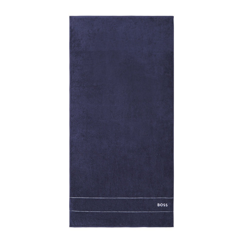 100% Cotton Plush Bath Towel, Navy
