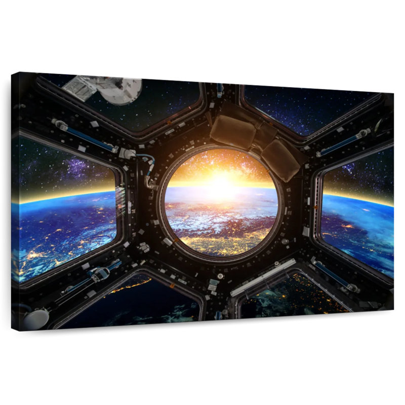 Oberle Space Station Earth View, 16" H x 24" W