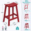 Tabouret de bar en PEHD aspect bois-1201081001