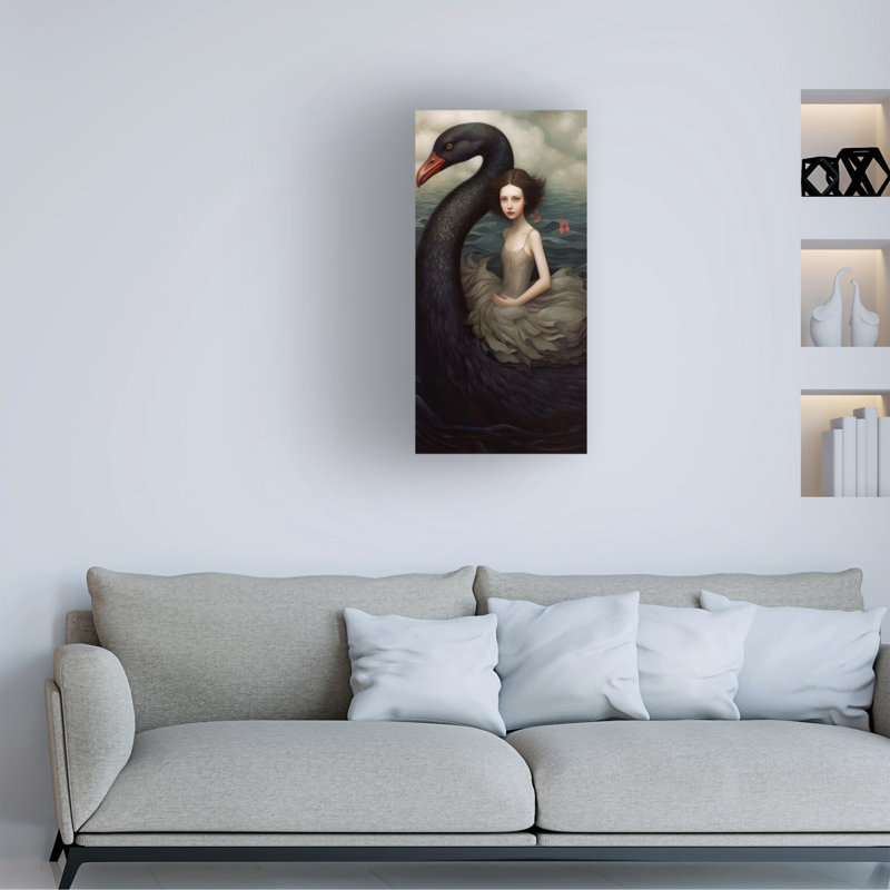 Art sur toile Sasha le protecteur, H 19 po x l 10 po