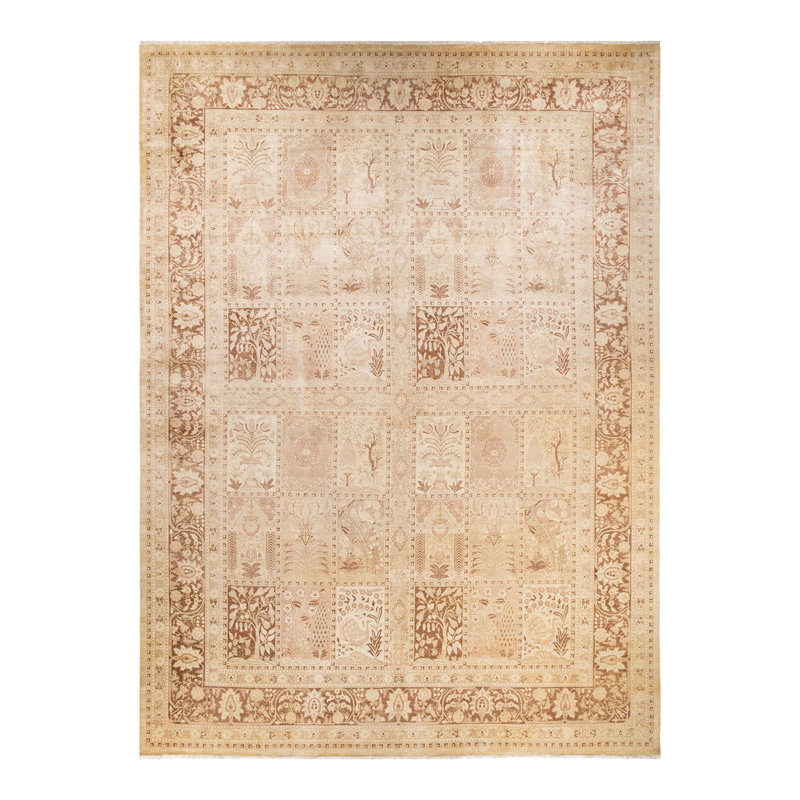 Vernease One-of-a-Kind 10' 3" X 14' 0" 2000s Wool Area Rug in Ivory